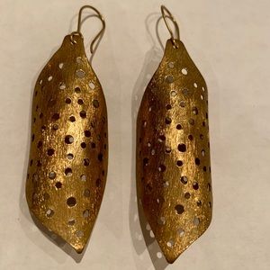 SOLD! Light-Weight, Gold-Plated Earrings